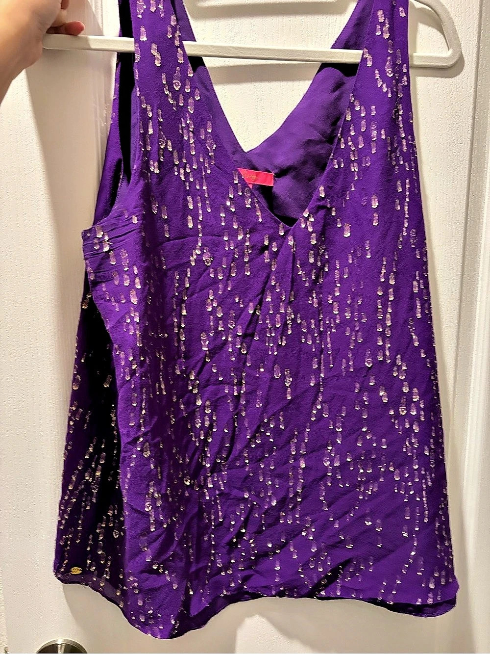 Lilly Pulitzer Florin V-Neck Tank Top Purple
